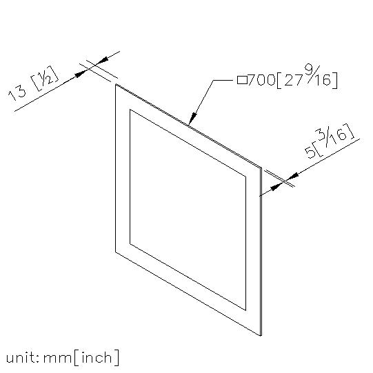 Mirror 5*700*700mm thumbnail 2
