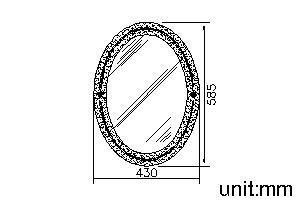 Mirror 5*585*430mm thumbnail 2