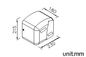 Automatic Operation Hand Dryer 220V (Plastic) thumbnail 2