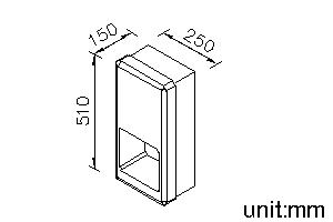 High Speed Hand Dryer Semi-Recessed Type 110V thumbnail 2