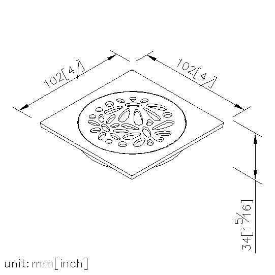 Floor Drain 100*100mm (Thin Version) thumbnail 2