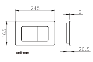 Flush Plate (Matte Chrome) thumbnail 2