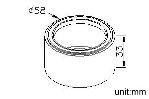Insert Base (O.D 58*H 33mm) thumbnail 2