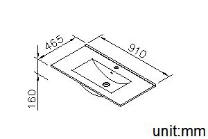 Vanity-Top Ceramic Basin thumbnail 2