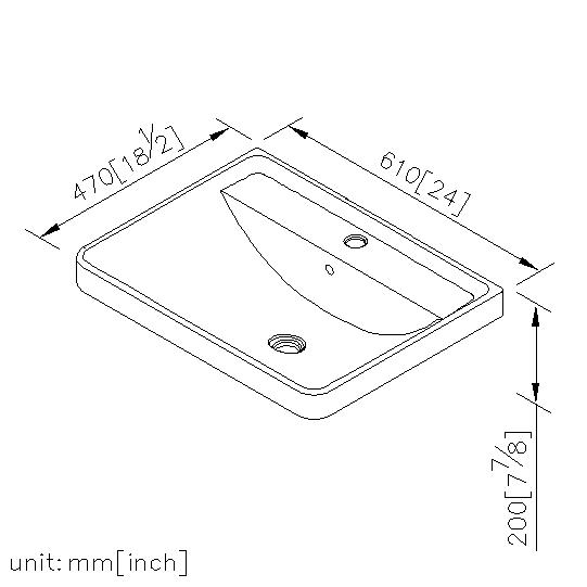 In Countertop Ceramic Basin thumbnail 2