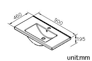 Vanity-Top Ceramic Basin thumbnail 2