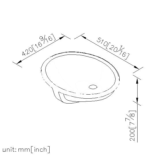 Under Countertop Ceramic Basin thumbnail 2