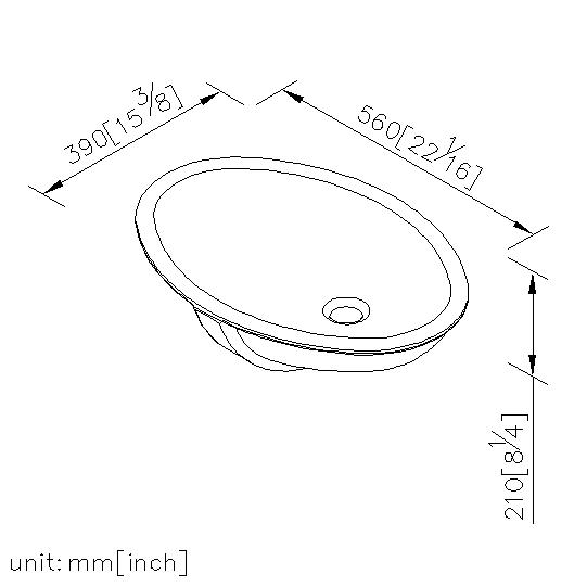 Under Countertop Ceramic Basin thumbnail 2