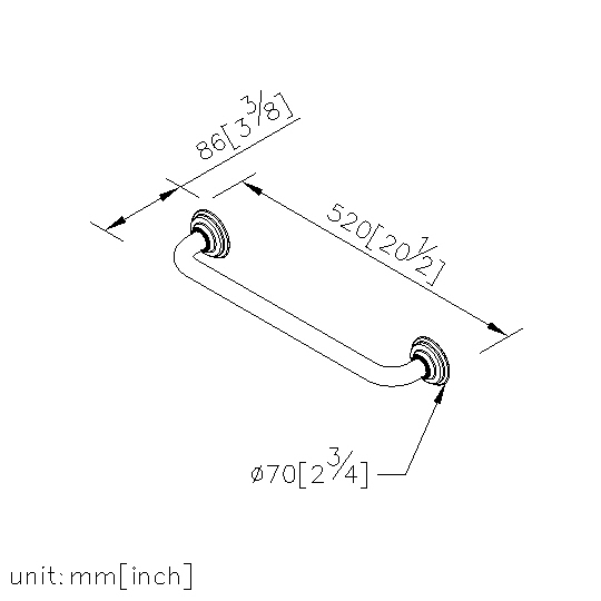 Classik Grab Bar (450mm) thumbnail 2
