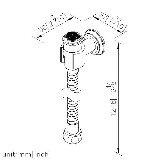 Sprayer W/Hose & Fixed Wall Bracket thumbnail 2