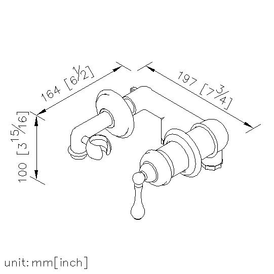Concealed Shower Mixer W/Shower Holder & Wall Supply thumbnail 2