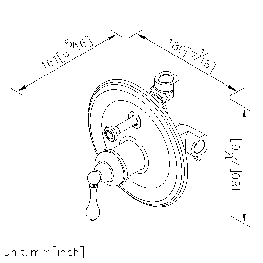 Concealed Valve W/Diverter & Check Valve thumbnail 2