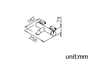 Wall-Mounted Bathtub Mixer thumbnail 2
