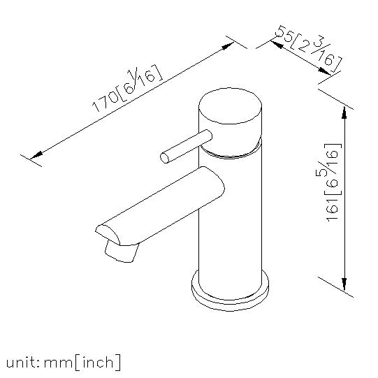 Basin Faucet (Stainless Steel) thumbnail 2
