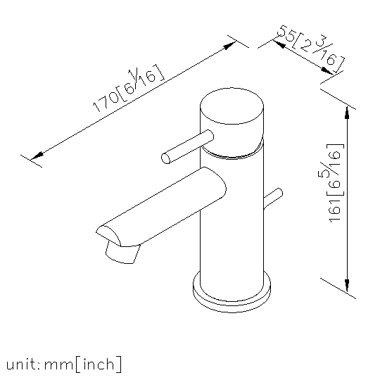 Basin Faucet W/Lift Rod (Stainless Steel) thumbnail 2