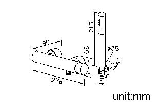 Shower Mixer (Stainless Steel) thumbnail 2