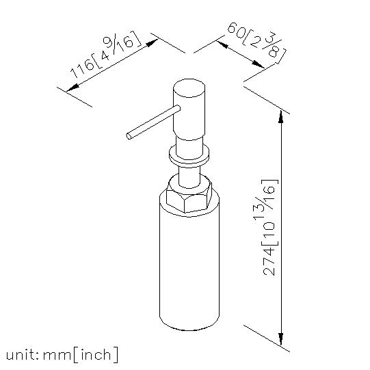 Countertop Soap Dispenser (Brass) thumbnail 2