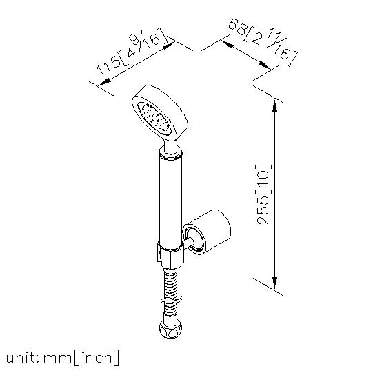 Hand Shower W/Hose & Wall Bracket thumbnail 2