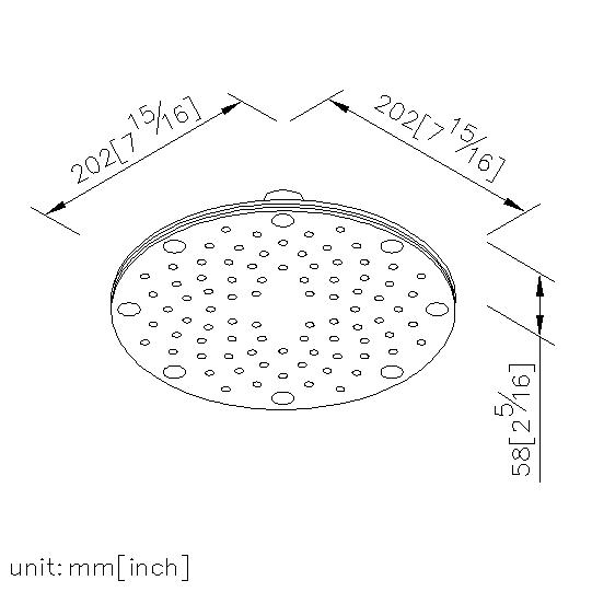 8" Showerhead thumbnail 2
