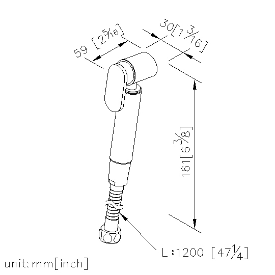 Sprayer W/Bracket & 120cm Hose (Stainless Steel) thumbnail 2