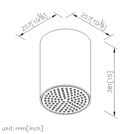 Ceiling-Mounted Showerhead 257mm thumbnail 2