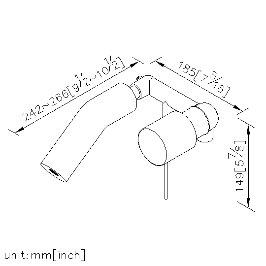 Single-Handle Bathtub Mixer thumbnail 2