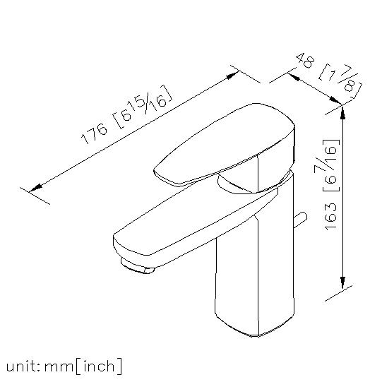 Basin Faucet W/Lift Rod thumbnail 2