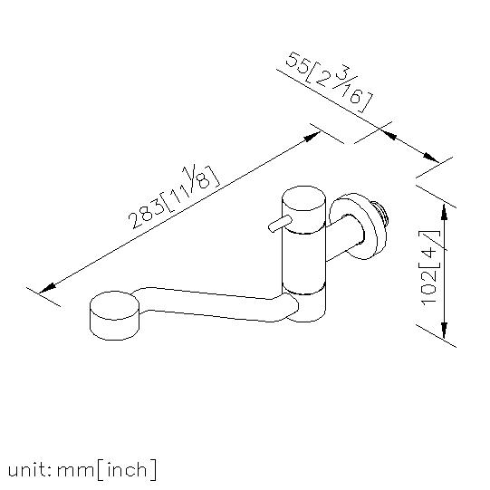 Kitchen Faucet W/Handle (Wall-Mounted/Cold Only) thumbnail 2
