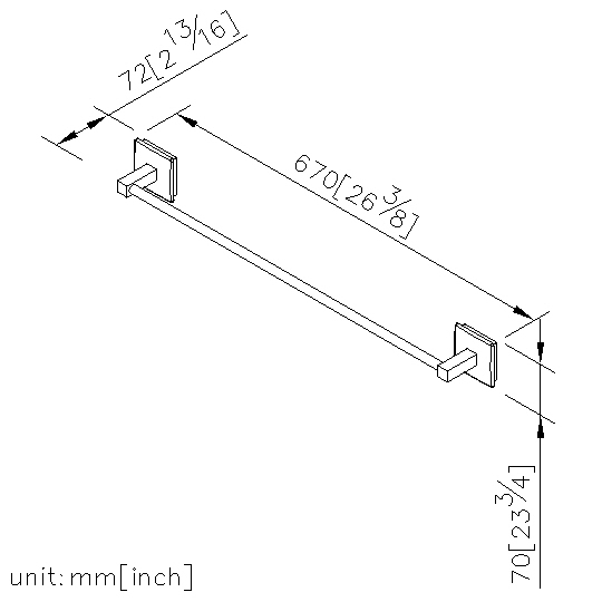 Towel Bar (600mm) thumbnail 2