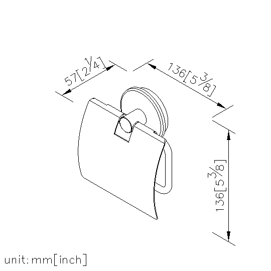 Toilet Tissue Holder W/Lid thumbnail 2