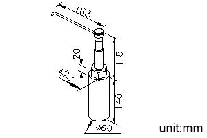 Countertop Soap Dispenser (163mm) thumbnail 2