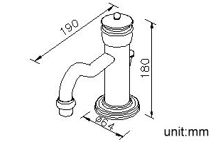 Single-Handle Basin Faucet W/Lift Rod thumbnail 2