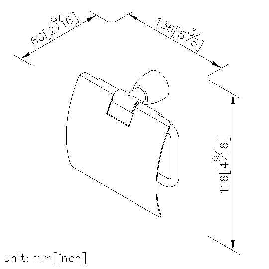 Toilet Tissue Holder W/Lid thumbnail 2