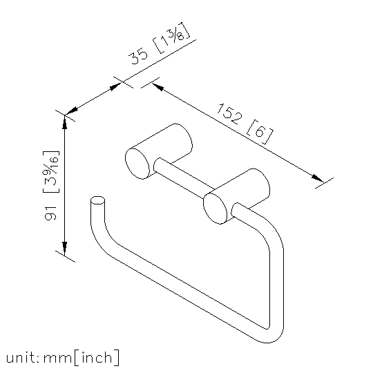Toilet Tissue Holder (Stainless Steel) thumbnail 2