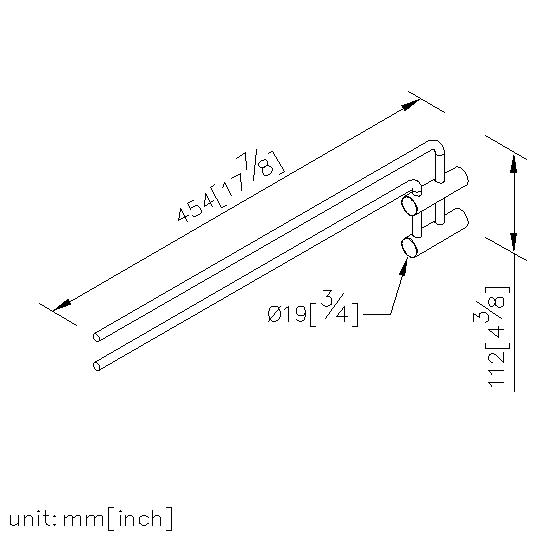 Swivel Double Towel Bar thumbnail 2