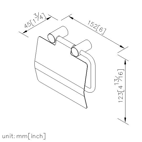 Toilet Tissue Holder W/Lid thumbnail 2