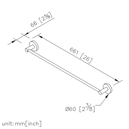 Towel Bar (600mm) thumbnail 2