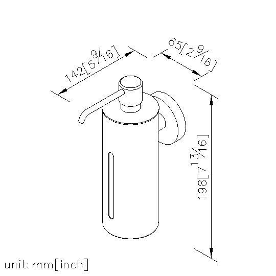 Wall-Mounted Soap Dispenser W/Front Window Slot thumbnail 2