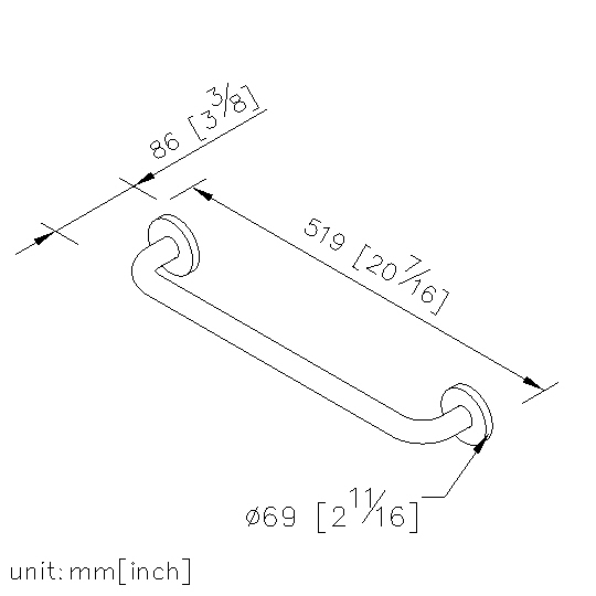 Grab Bar (450mm) thumbnail 2