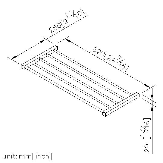 Bath Towel Rack (600mm) thumbnail 2