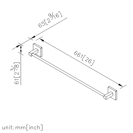 Towel Bar (600mm) thumbnail 2