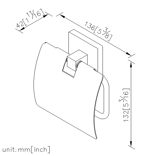 Toilet Tissue Holder W/Lid thumbnail 2