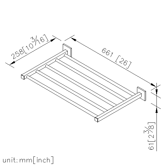 Bath Towel Rack (600mm) thumbnail 2