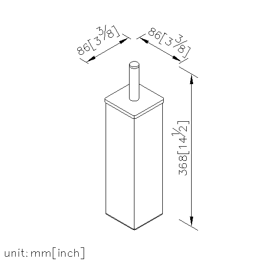 Freestanding Toilet Brush Holder thumbnail 2
