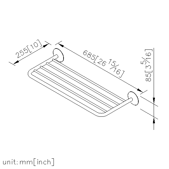 Bath Towel Rack (600mm) thumbnail 2