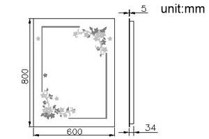Illuminated Mirror - Secret Garden thumbnail 2