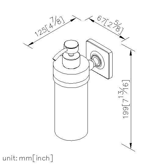 Soap Dispenser W/Porcelain Bottle thumbnail 2