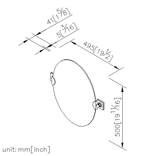 Swivel Mirror (500*400mm) thumbnail 2