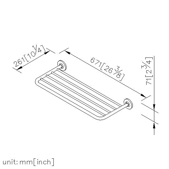 Bath Towel Rack (600mm) thumbnail 2