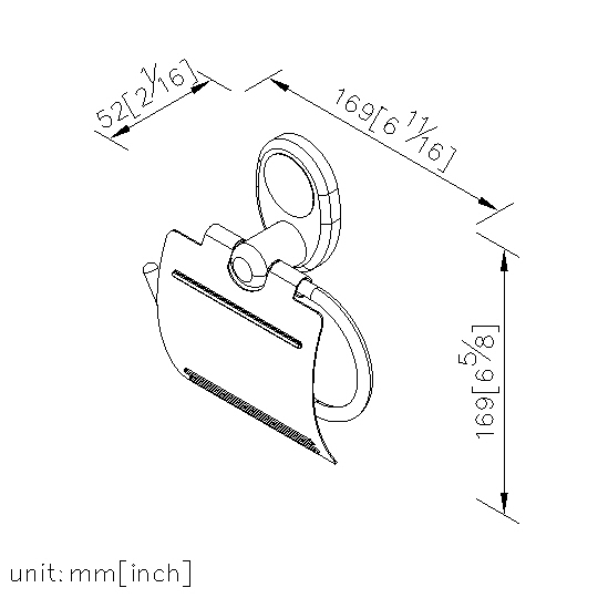 Toliet Tissue Holder W/Lid thumbnail 2